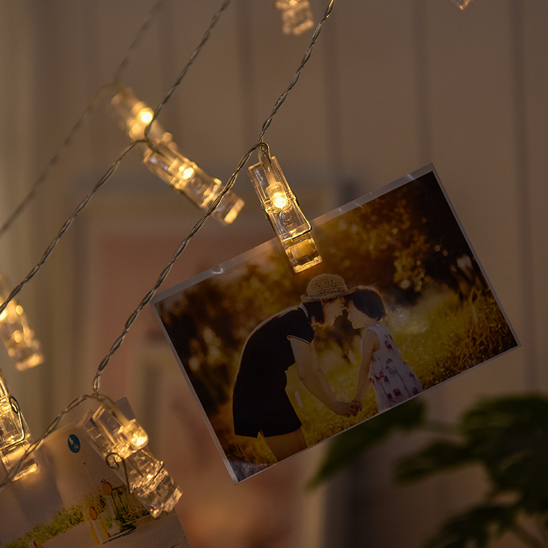 Factory Direct light-emitting clip light string USB photo clip Light Photo Wall creative decorative LED Photo clip light