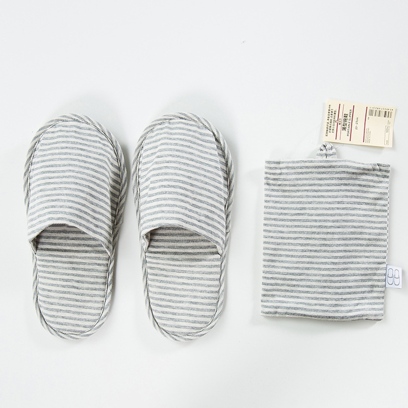 Non-printed slippers good portable slippers folding travel slippers airplane cotton hotel slippers couple Japanese style