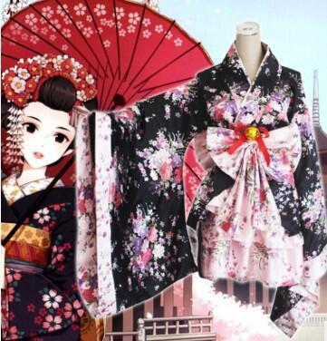 Pure Land of Bliss Dance Dress cosplay Costume Anime Maid Costume Cute Heavy Sakura Kimono Lolita Dress