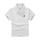 tshirt kids white T-shirt children polo shirt short sleeve cotton boys and girls lapel white school uniform a generation of hair