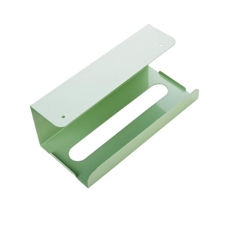 Creative Japanese-style Cabinet Hanging Tissue Holder Kitchen Tissue Pumping Rack Iron Non-perforated Tissue Box Storage Rack