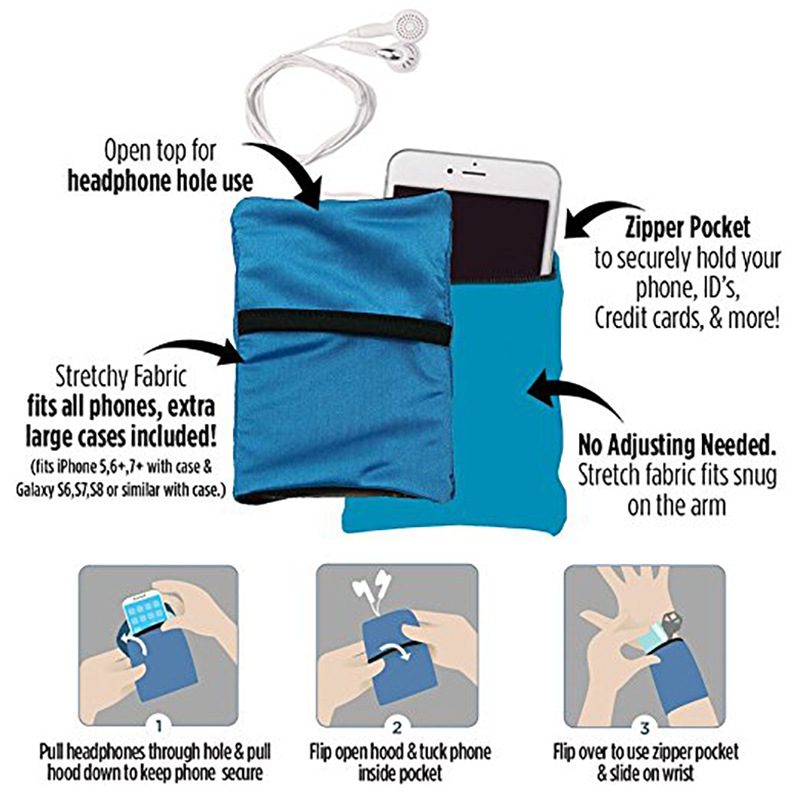 Factory Direct Wrist Wallet Mobile Phone Bag Arm Bag Stretch Bag Milk Silk Card Bag Whole Bag Anti-theft Wallet