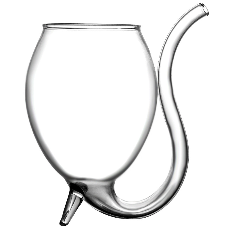 Vampire Wine Glass Creative Long Mouth Filter Crystal Glass Spirit Mouse Cup Personalized Bar Molecular Cocktail Cup