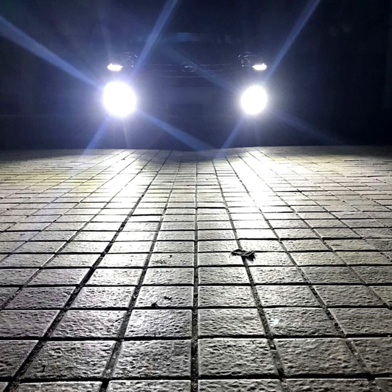 X5 factory direct car LED front fog light highlight far and near yellow white light two-color led modified headlight h3H11H4