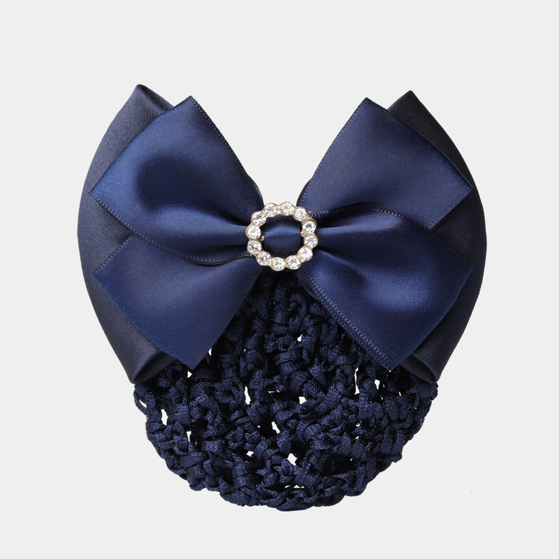Professional women's head Flower Net pocket hospital nurse hair net bank stewardess hotel staff work round diamond disc hair accessories