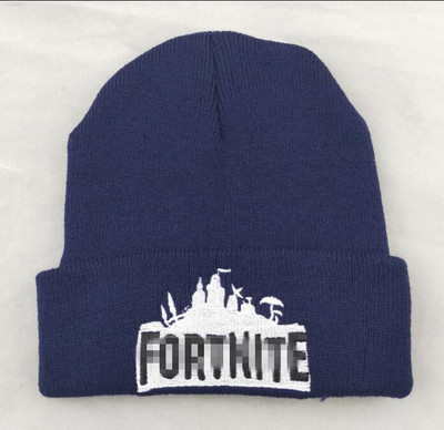 Fortress Night Knitted Hat European and American E-sports Game Cartoon Pullover Hat Black Wool Warm Baotou Hat