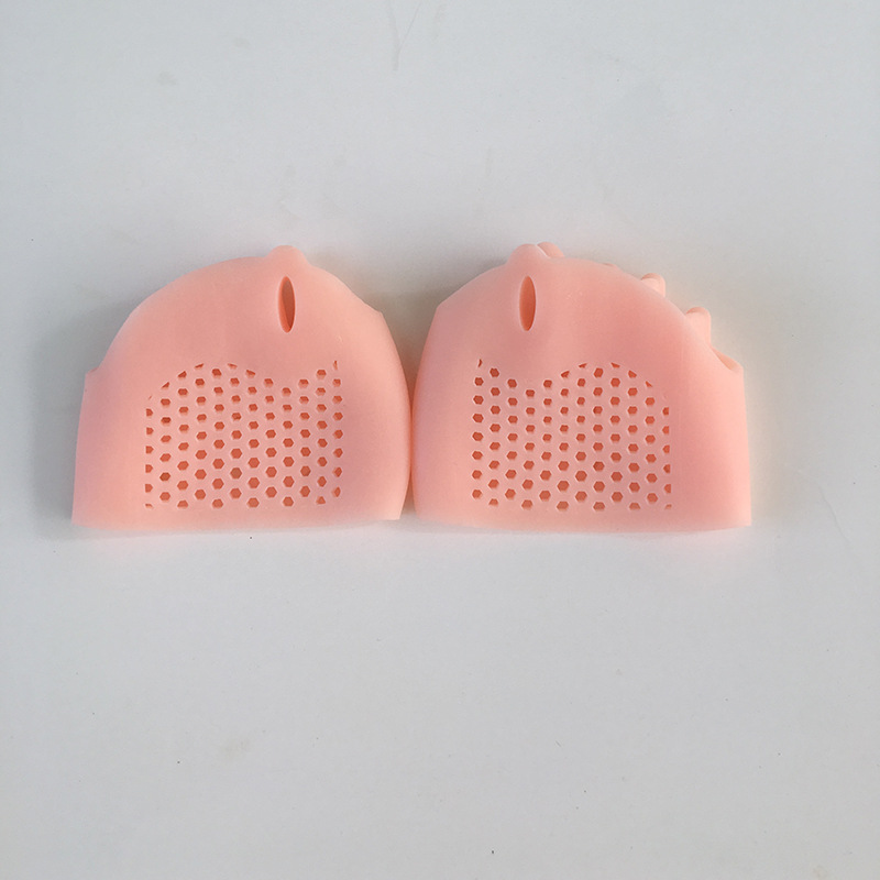 Five-hole honeycomb front pad hallux valgus big foot bone overlap shock absorption female split toe toe foot finger sleeve five-hole fixation