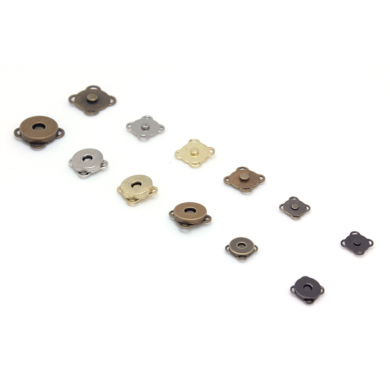 Spot 10mm14mm18mm ordinary strong magnetic ferromagnetic iron buckle plum hand sewing magnetic buckle invisible buckle