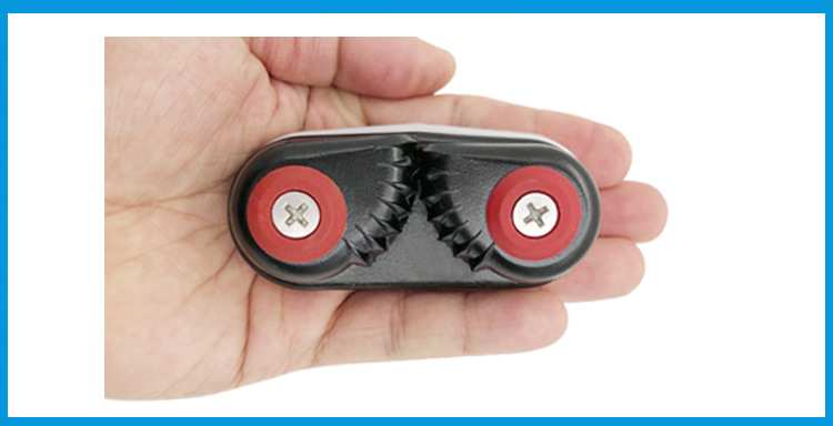 Cross-border spot black aluminum alloy rope clamp Pilates wire clamp automatic rope clamping plate for ship sailing