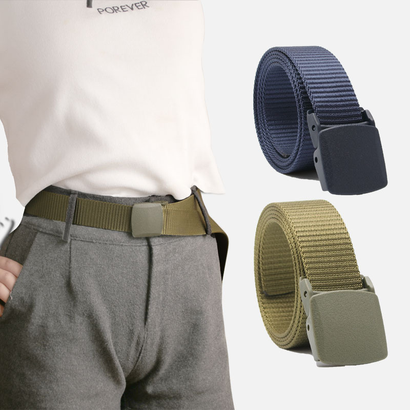 New Outdoor Tactical Sports belt men and women canvas belt high quality quick-drying plastic anti-allergy belt wholesale_voghion.com