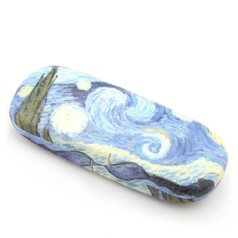 Glasses box female oil painting Korean small fresh retro cute creative storage box student eyes box factory wholesale