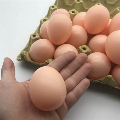 Factory Direct simulation plastic egg DIY toy fake egg painted graffiti pressure-resistant simulation egg breakfast egg