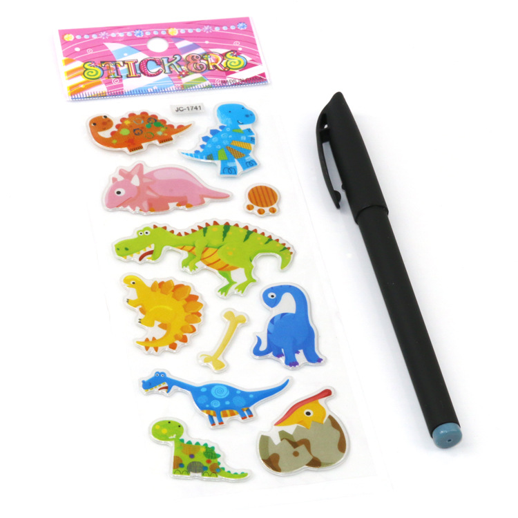 Factory custom three-dimensional bubble stickers resin acrylic Diamond stickers children's reward stickers crystal drop glue stickers girls ear stickers