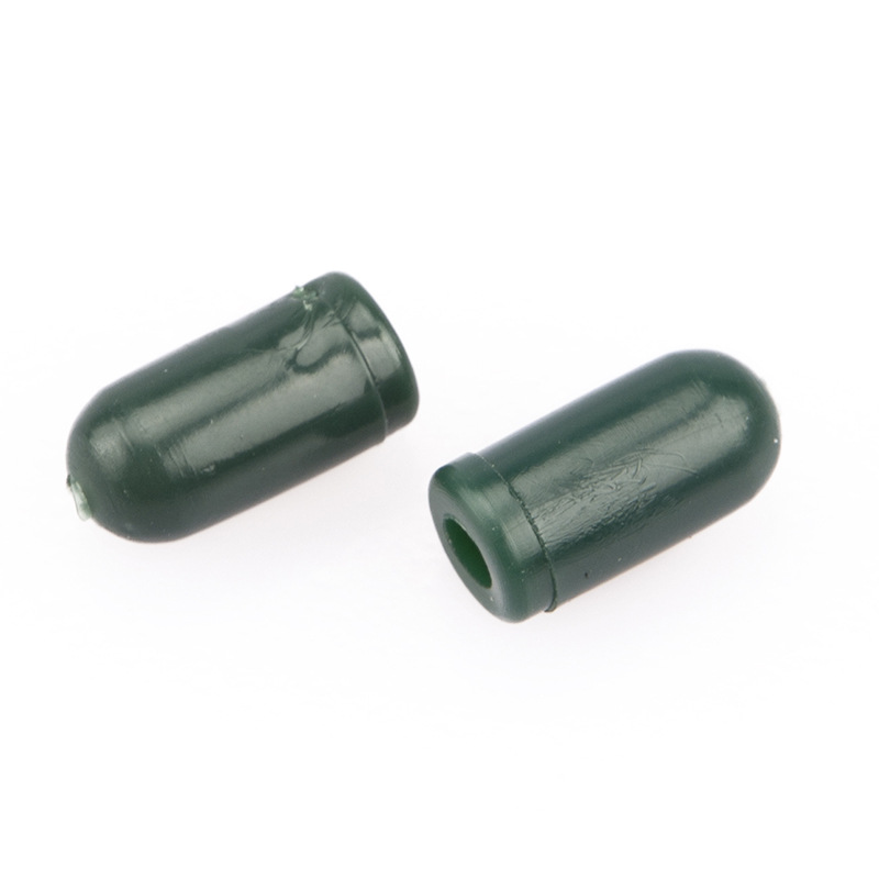 European fishing group dark green space bean silicone anti-entanglement bean fishing gear accessories carp large Thread Group buffer bean wholesale