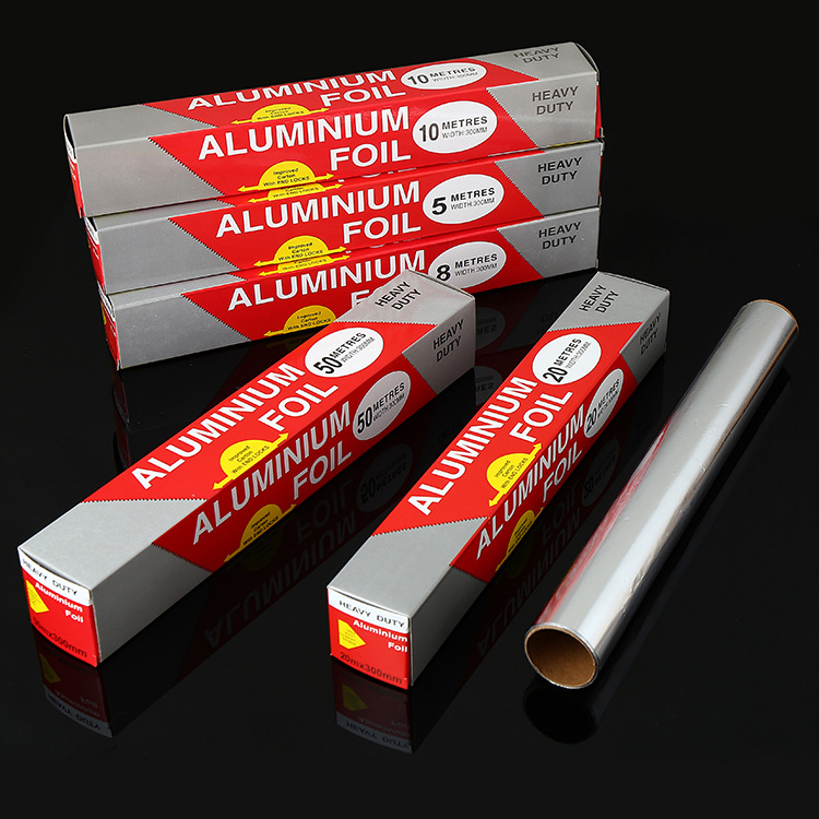 Factory wholesale tin foil 5 meters 8 meters 10 meters 20 meters 50 meters barbecue tin foil strong thermal conductivity barbecue tin foil