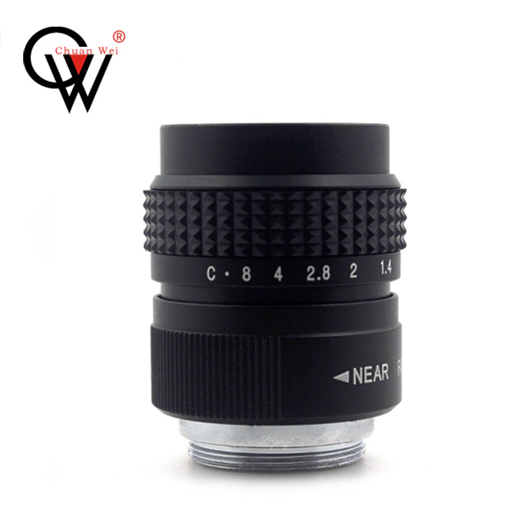 25mm 1/2 manual aperture black photographic equipment LENS industrial LENS Chuangwei video LENS LENS
