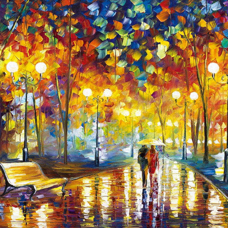 Wooden Puzzle 1000 pieces adult puzzle decompression children Cartoon Cartoon landscape famous painting pattern flat puzzle