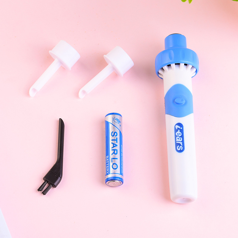 Artifact Ear Pulling Electric Ear Pulling Ear Pulling Ear Pulling Ear Pulling Cleaning Adults and Children Ear Digging Spoon with Light Soft Head Safety