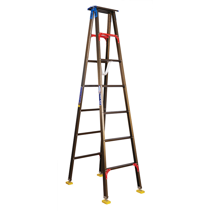 Hinge ladder series movable foot industrial ladder factory warehouse workshop ladder thickened aluminum alloy ladder