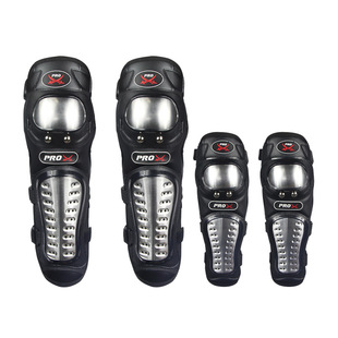 PRO-BIKER motorcycle protector four-piece stainless steel elbow protector knee protector anti-drop anti-collision anti-fan car protector
