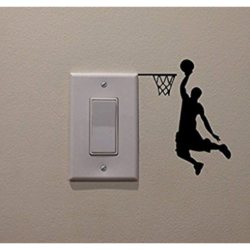 Carved switch decorative stickers removable wall stickers do not hurt the wall without residual glue