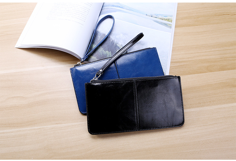 Nuovo portafoglio da donna con cerniera in stile coreano, pochette lunga da donna, portafoglio multi-carta da donna, portafoglio multifunzione con cinturino da polso_voghion.com