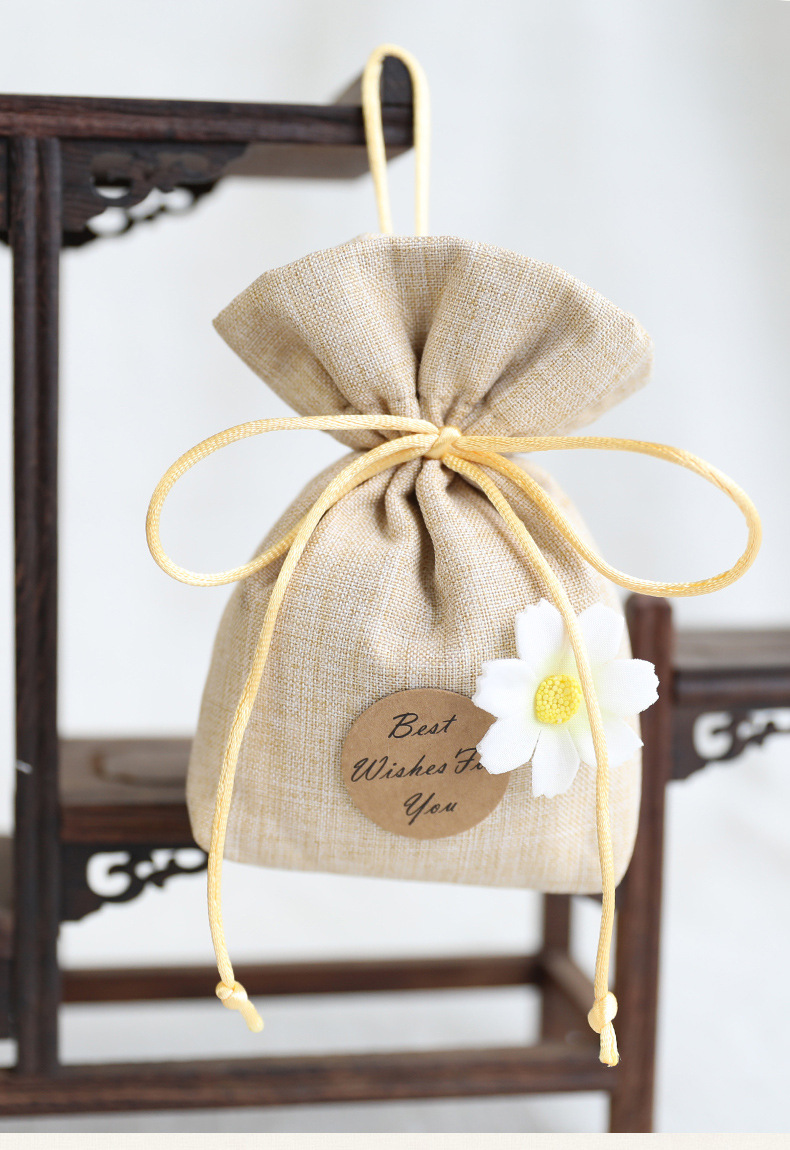 Factory wholesale sachet bag wardrobe pendant sachet cotton and linen sachet bag Chinese medicine small tea bag bedroom packaging bag empty bag