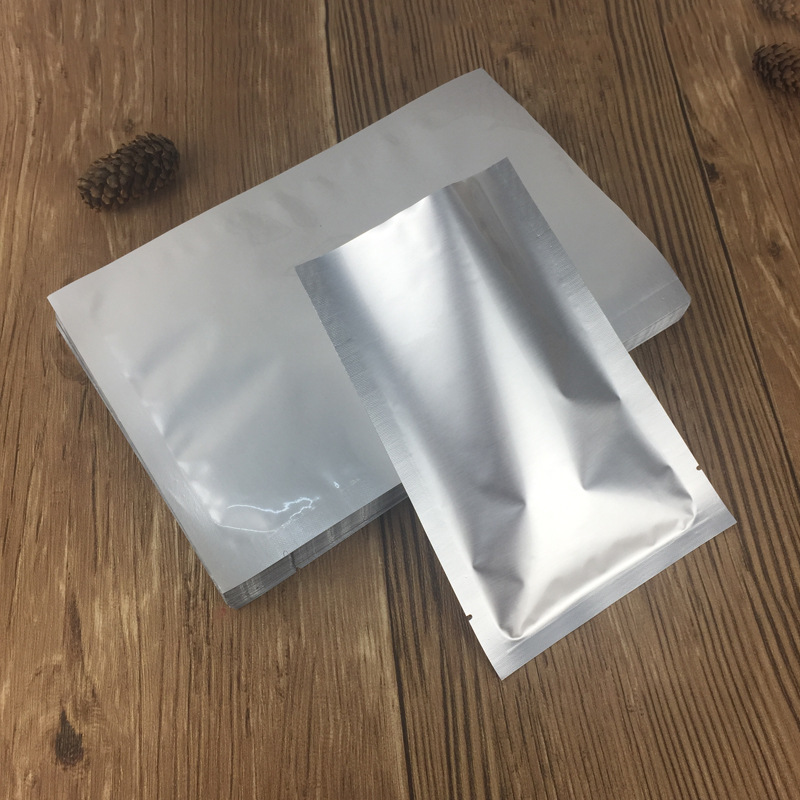 In stock three-side seal aluminum foil vacuum bag pure aluminum foil bag aluminum foil flat pocket plastic bag universal mask bag