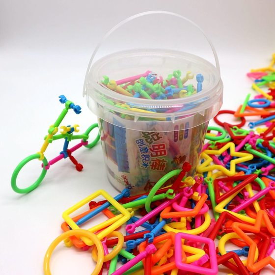 Smart Stick Puzzle Assembled Toy Building Blocks Kindergarten Assembled DIY Children's Magic Stick Early Education Building Blocks Stick
