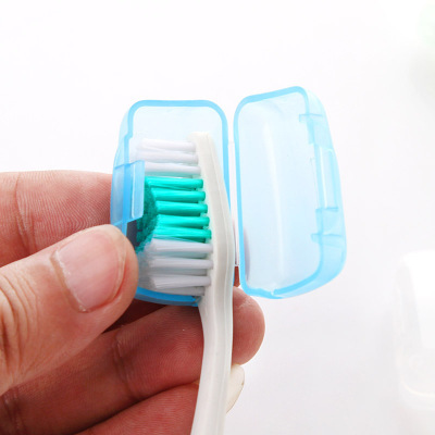 5 transparent portable toothbrush head protective cover travel wash toothbrush dustproof protective shell
