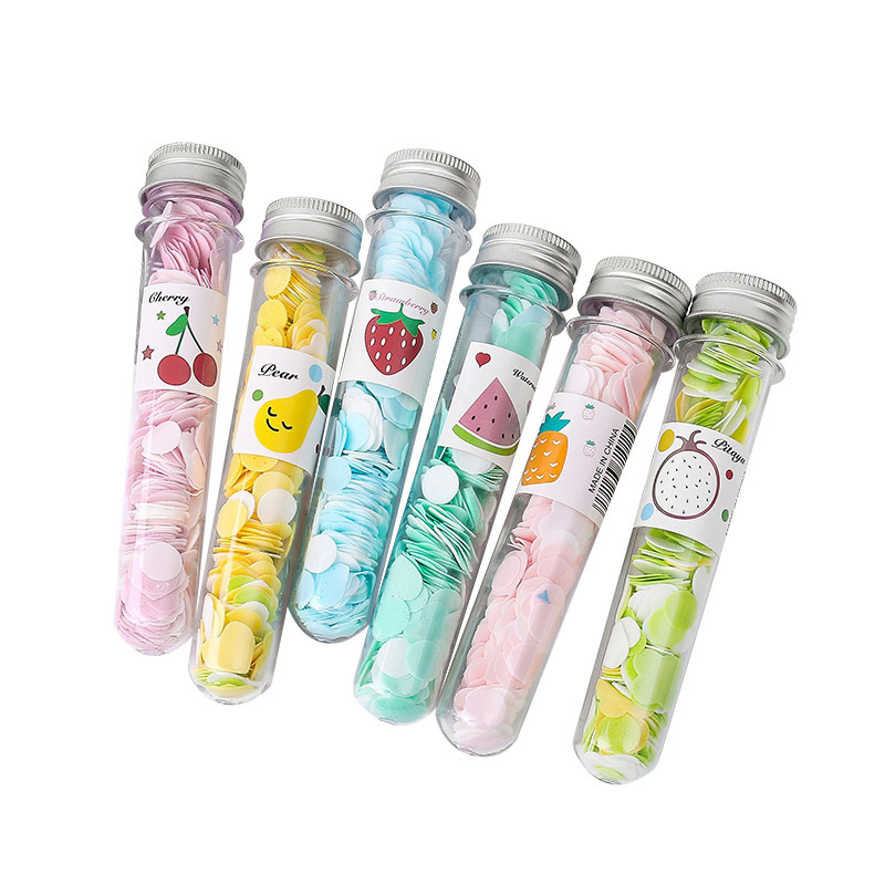 Portable Outdoor Hand Washing Soap Paper Soap Tablets Travel Bottled Hand Washing Paper Test Tube Flower Disposable Soap