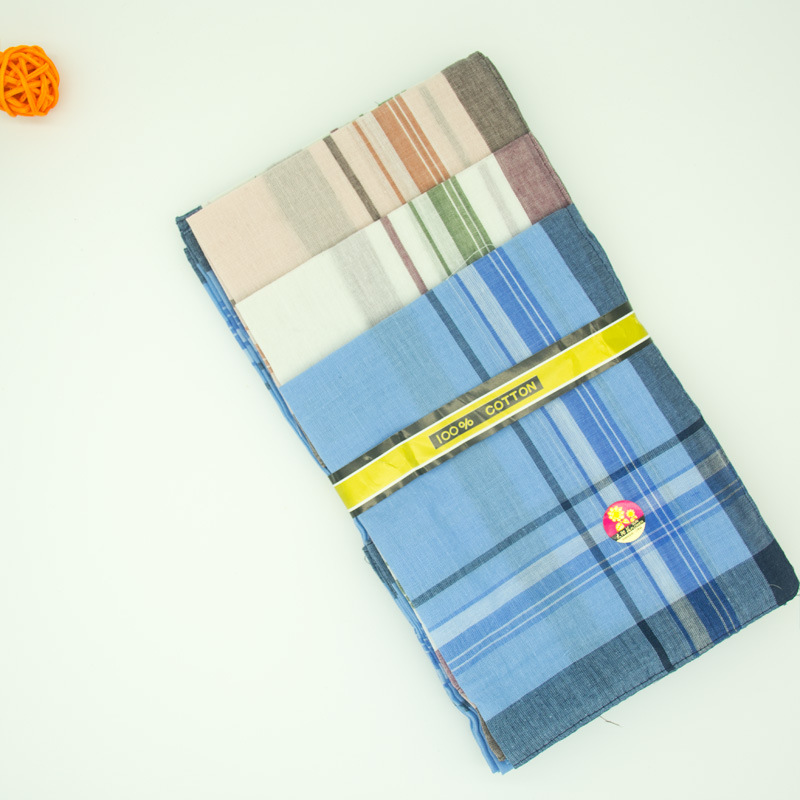Factory wholesale vintage old-fashioned handkerchief handkerchief cotton towel men's cotton towel sweat-absorbent square towel