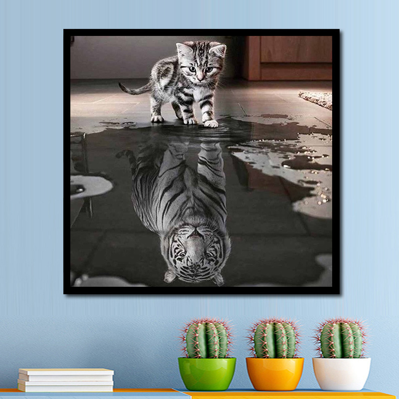 New Diamond Painting Animal Series Xiaohua Mall Sticking Diamond Cross Stitch Decorative Painting Full Diamond AliExpress
