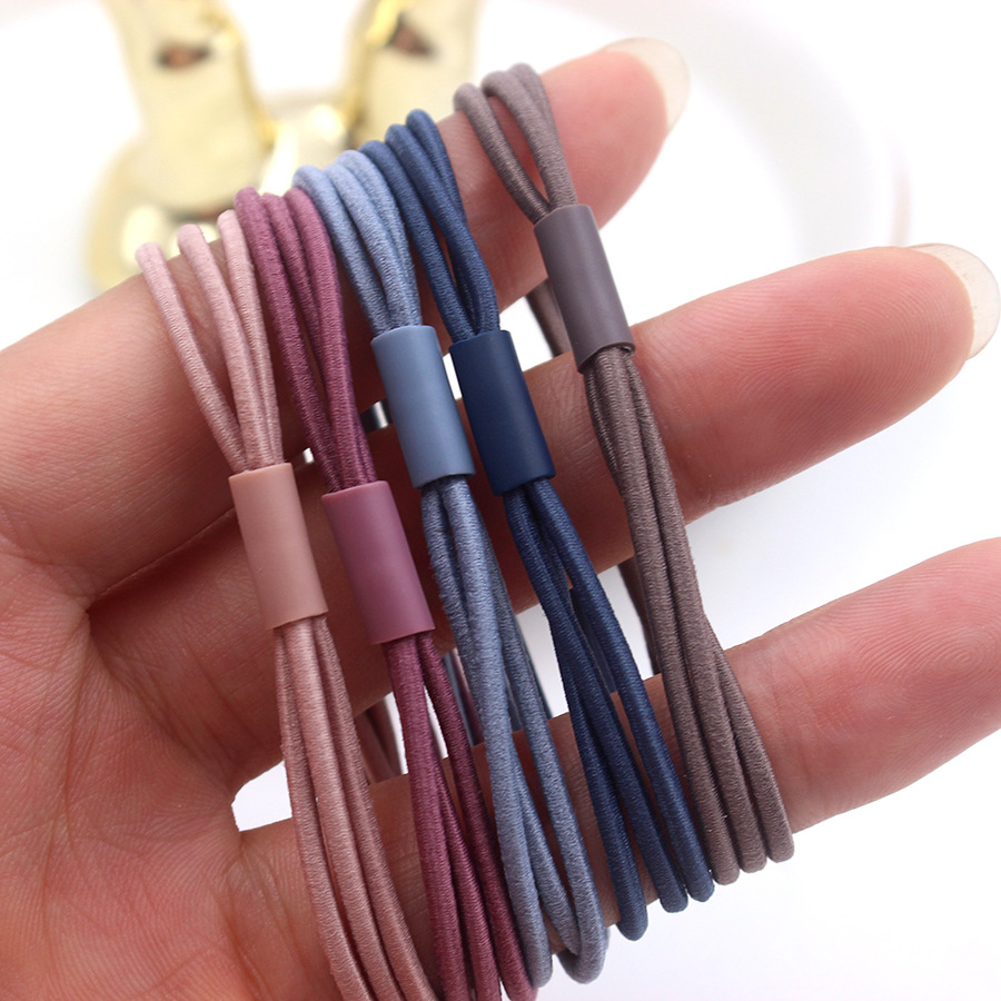 Korean Women's Hair Band Tie Hair Does Not Harm Hair Rubber Band Children's Head Rope Little Princess Black Baby Hair Rope Headwear