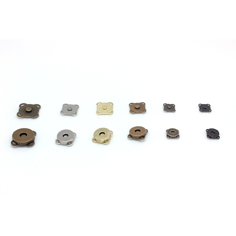 Spot 10mm14mm18mm ordinary strong magnetic ferromagnetic iron buckle plum hand sewing magnetic buckle invisible buckle