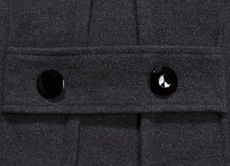 Cappotto di lana ispessito autunnale e invernale da donna, di media lunghezza, con cappuccio, in cotone, vestibilità attillata, snellente, giacca a vento per ragazze paffute 2023_voghion.com