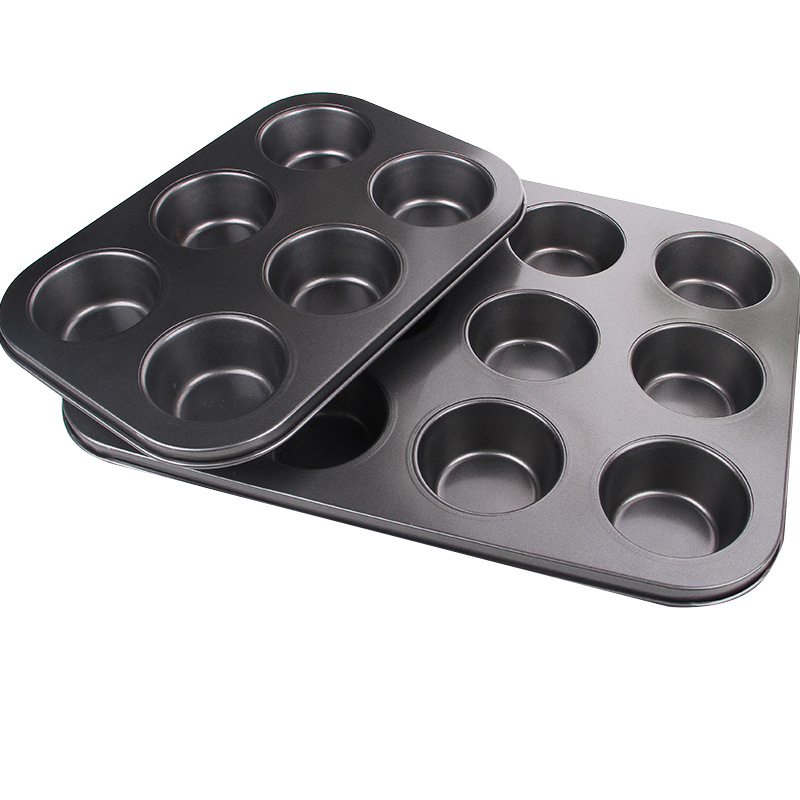 Factory direct supply 6 non-stick cake mold egg tart mold cake mold DIY cheese cake template baking tools