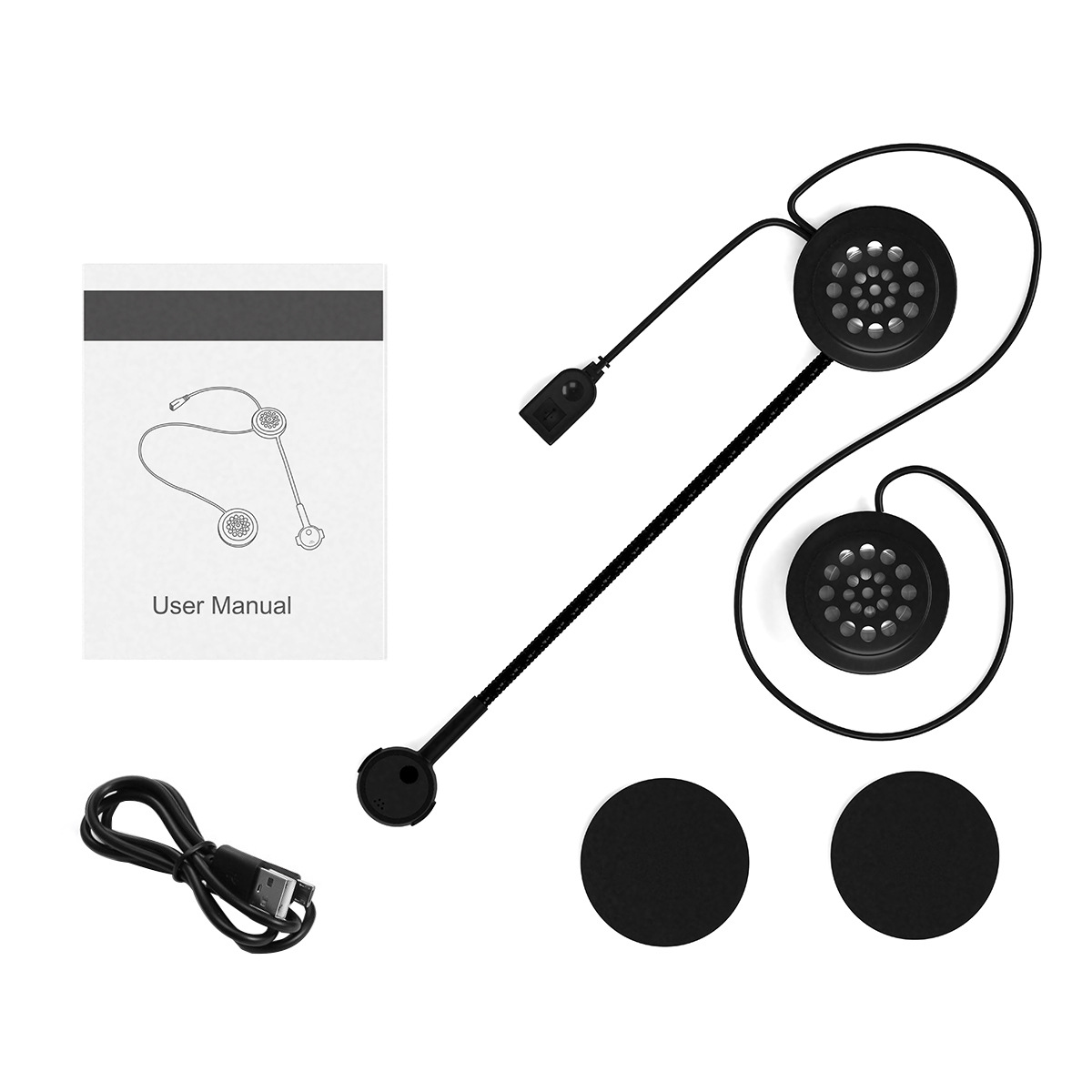 MH02 motorcycle Bluetooth 5.0 helmet headset high endurance low energy consumption bilateral stereo cross-border hot sale