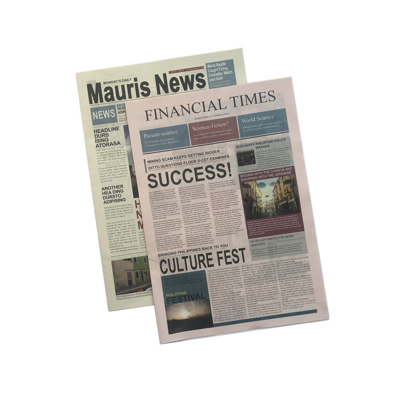 ins pink newspaper foreign language newspaper style retro distressed English newspaper photo props foreign newspaper shooting paper