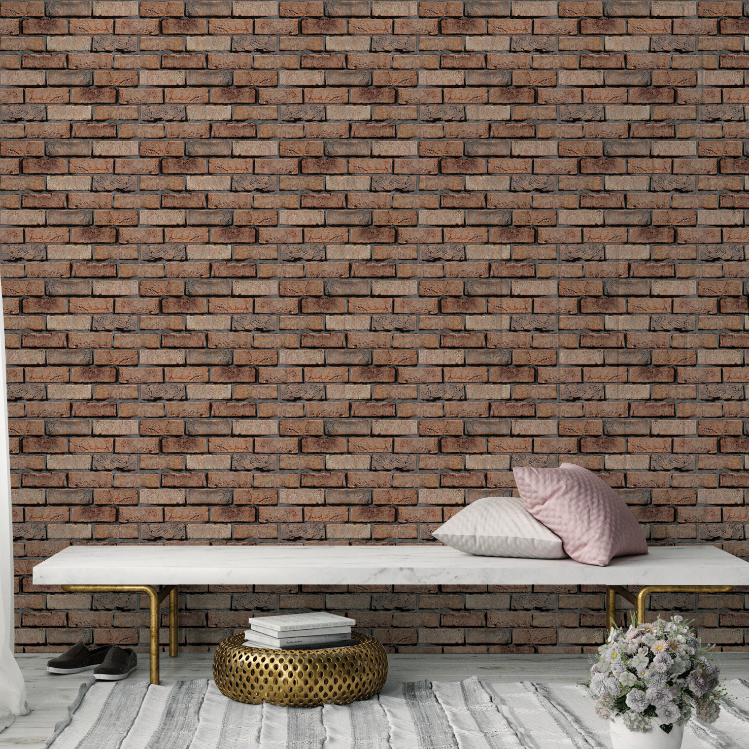 3d three-dimensional wall stickers self-adhesive wallpaper waterproof anti-collision background wall brick wallpaper soft bag living room bedroom decorative stickers