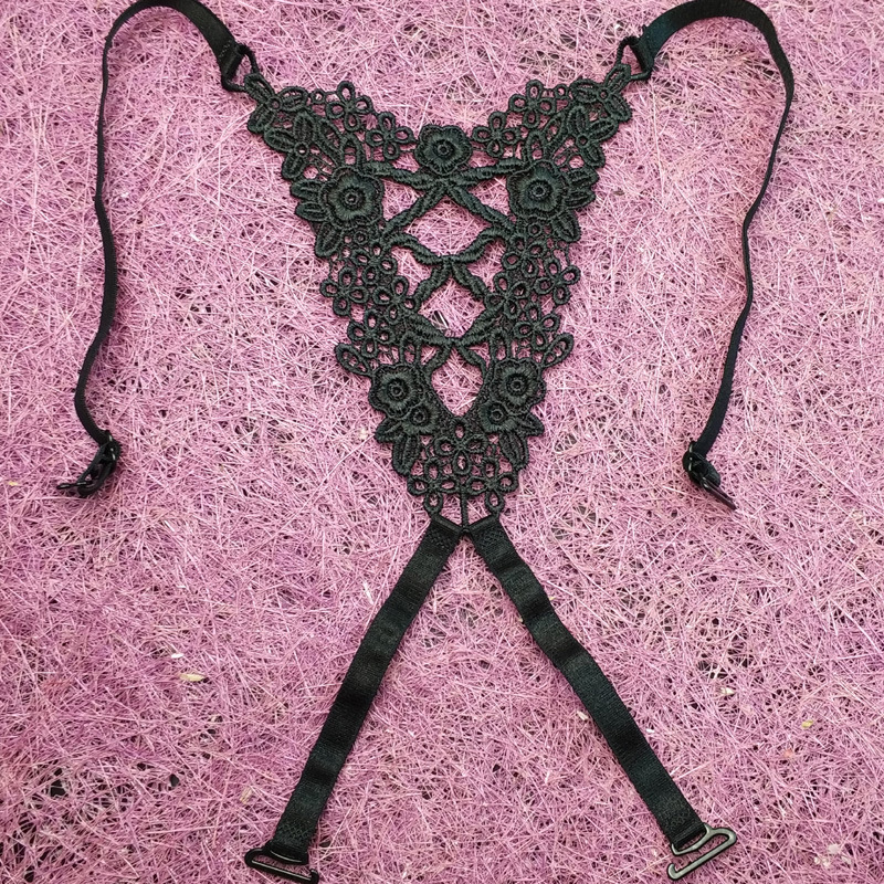 Rose lace sexy butterfly transparent shoulder straps cross bra straps shoulder straps beautiful back non-slip fashion
