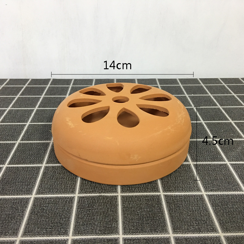 N Buddha Tao pottery art breathable mosquito-repellent incense plate hollow-out aromatherapy burner Buddha incense sandalwood box ceramic colored glaze Thai incense burner candle holder