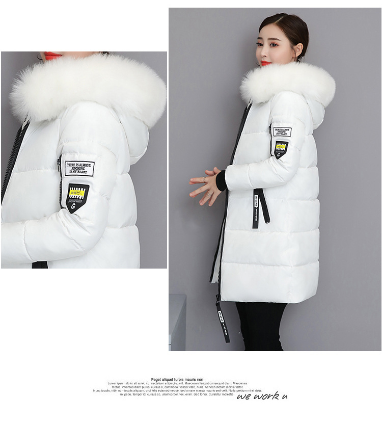 2023 Cotton-padded Jacket Women's Long Slim Fit Slimming Cotton-padded Jacket Coat Large Size Wool Collar Thickened Large Size Cotton-padded Jacket Ti_voghion.com