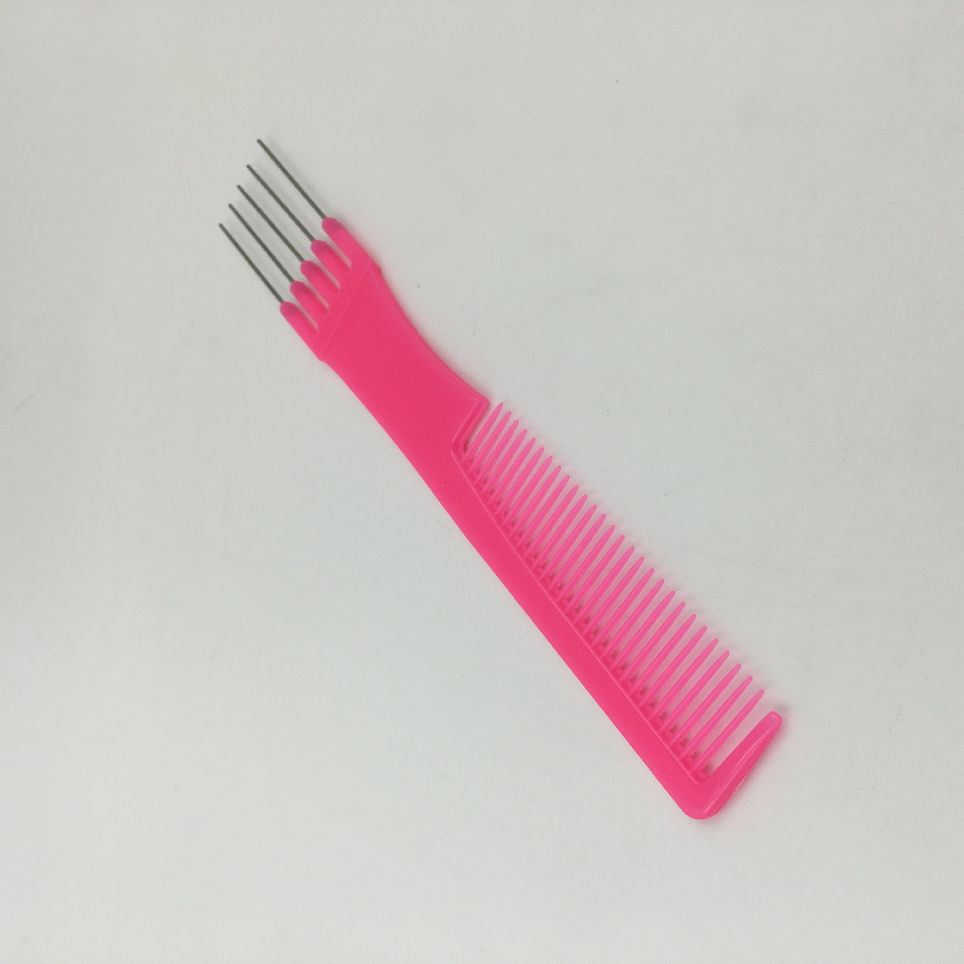 Yisheng factory multi-functional hair comb dense tooth steel needle tail fork comb
