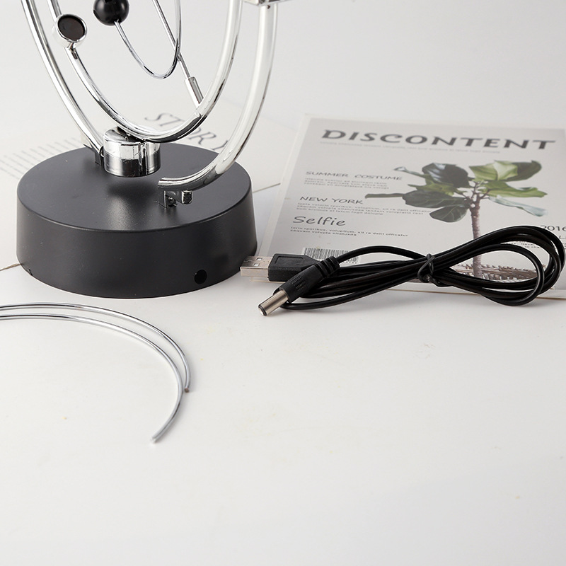 A603 classic desktop model rotating permanent motion instrument magnetic wobbler celestial orbit ornaments usb ornaments