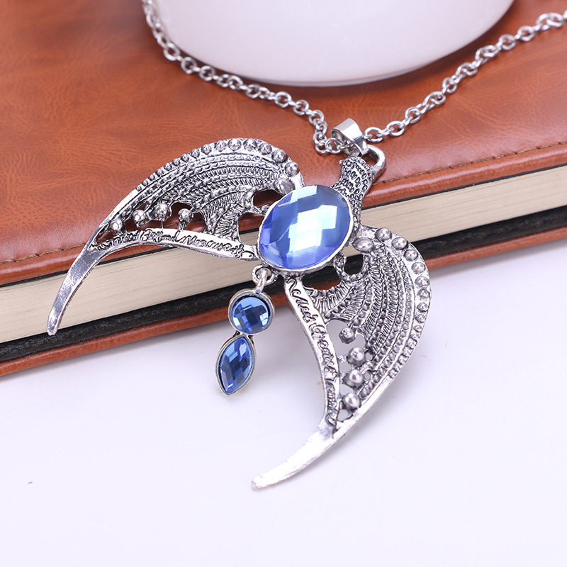 European and American Jewelry Harry Potter Ravenclaw Lost Crown Academy of Magic Eagle Vintage Necklace