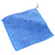 Cartoon soft microfiber small square towel absorbent baby hanging saliva handkerchief cleaning towel 25*25