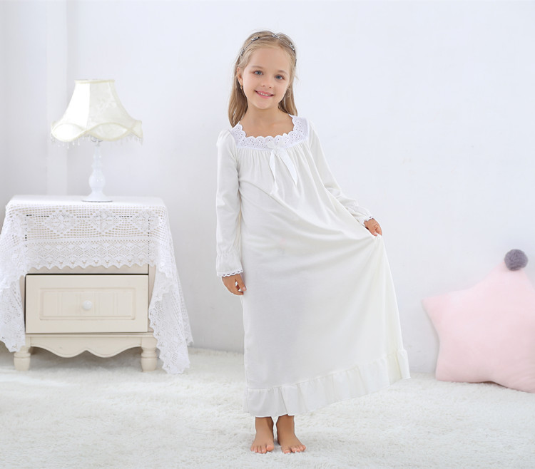 Children's Clothing Girls' Middle and Big Children's Spring and Autumn Long Sleeve Cotton Korean Style Parent-Child Princess Pajamas Pajamas Home