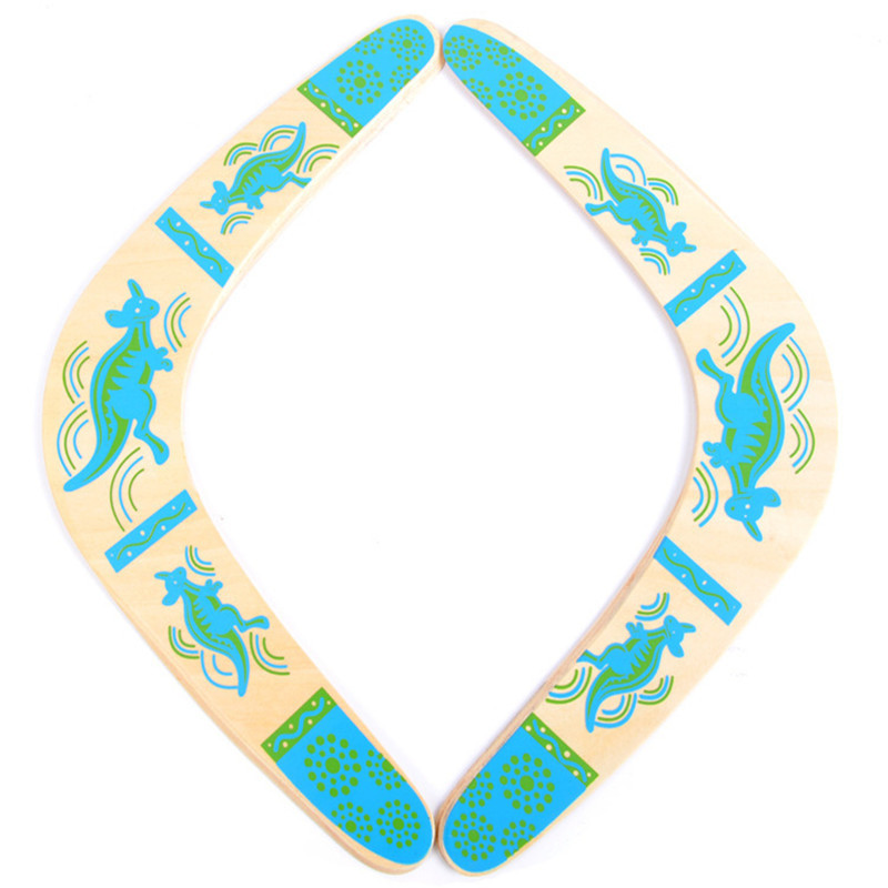 Wooden Boomerang Boomerang Boomerang V-shaped Dart Parent-child Outdoor Sports Equipment Skills Boomerang Dart