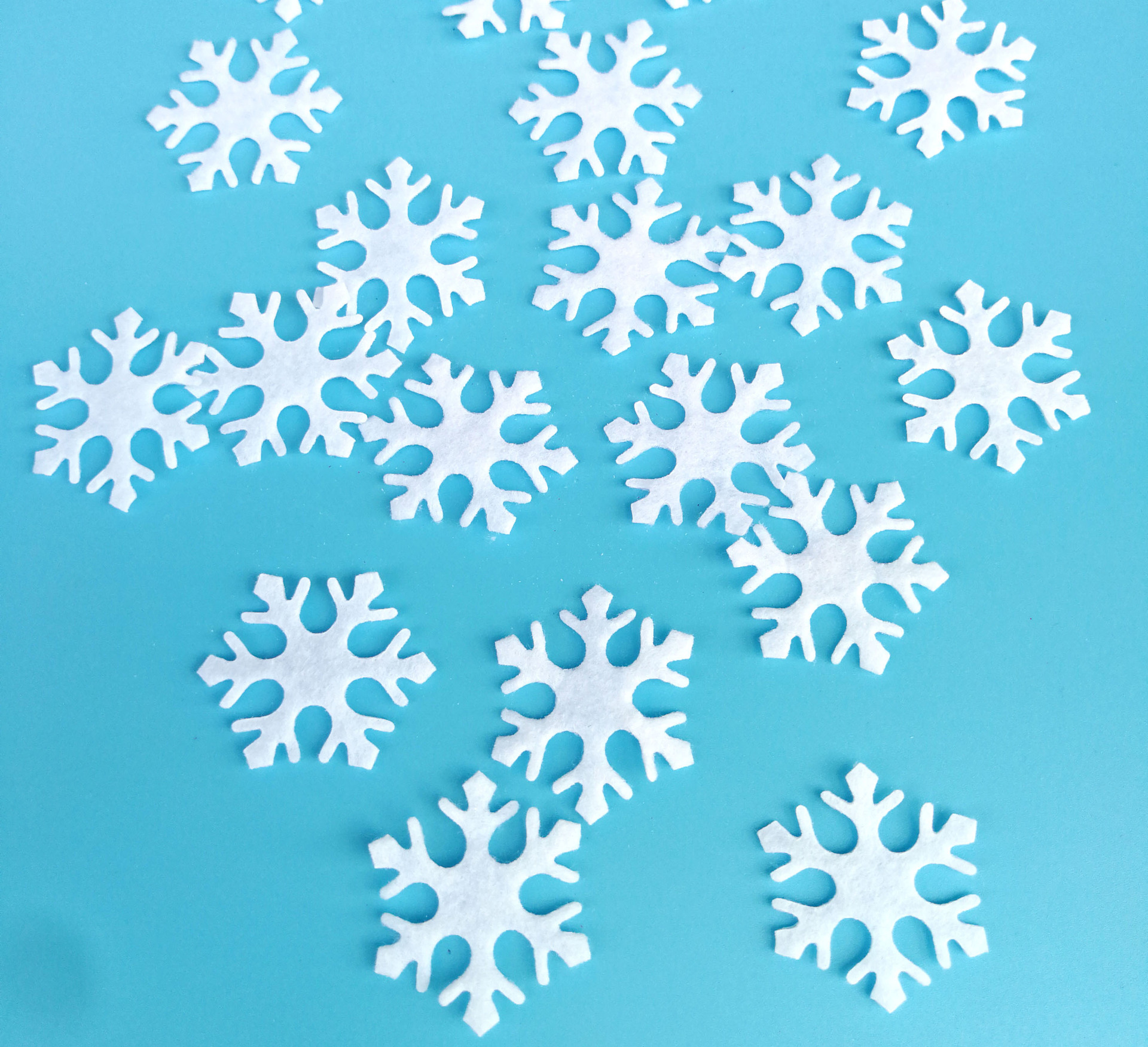 Christmas Holiday Snowflake Christmas tree decoration wedding party ice and snow throwing confetti diy handmade Christmas decoration_voghion.com